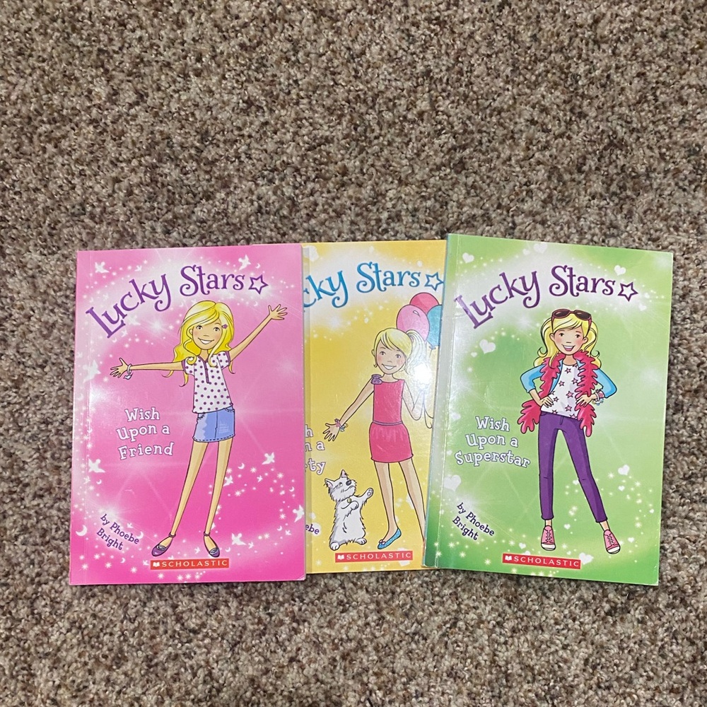 Lucky stars books 1, 4, and 5